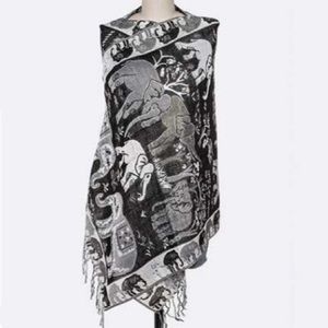 • Elephant Jacquard Scarf •